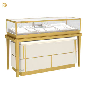 Luxury Stainless Steel Frame Jewellery Display Counter